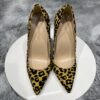 Synthetic Suede Flock Women Leaopard Pointy Toe High Heel Shoes Sexy Celebrity Party Stilettto Pumps 8cm 10cm 12cm - Image 44
