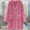 Fox Fur Knited Coat Women Winter High Quality Luxury Fur Jacket - Image 4