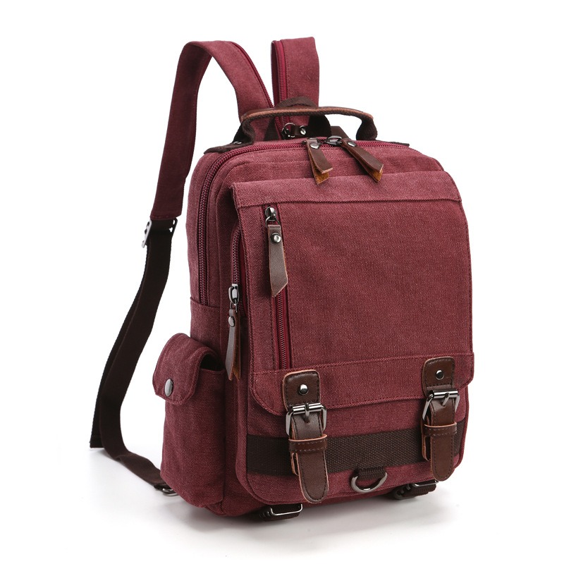 Canvas Backpack Men Travel Back Pack Multifunctional Shoulder Bag for Women Laptop Rucksack School Bags Female Daypack - Image 7