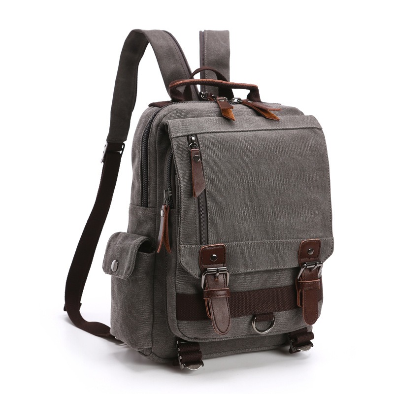 Canvas Backpack Men Travel Back Pack Multifunctional Shoulder Bag for Women Laptop Rucksack School Bags Female Daypack - Image 15
