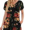 Style Printed Short Sleeve Round Neck Dress - Image 2
