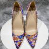 Tikicup Graphic Print Women Satin Pointy Toe High Heel Party Shoes Sexy Designer Floral Stiletto Pumps Large Size 43 44 45 - Image 32