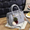 women hairball ornaments totes solid sequined handbag hotsale party purse ladies messenger crossbody shoulder bags - Image 3