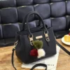 women hairball ornaments totes solid sequined handbag hotsale party purse ladies messenger crossbody shoulder bags - Image 2