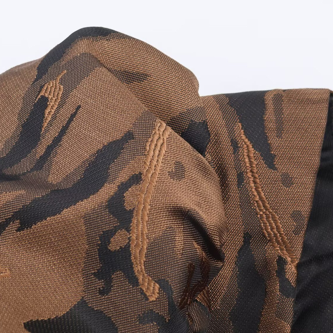 Chic Vintage Style High-Waisted Woven Jacquard Flared Long Dress for Women - Image 4