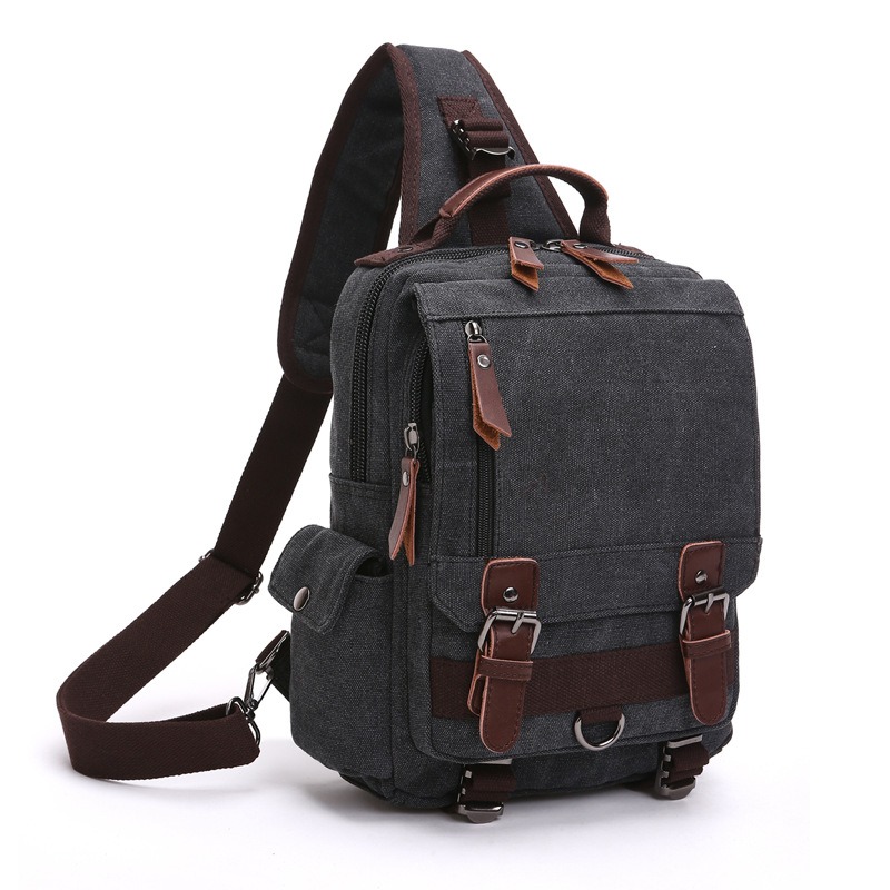 Canvas Backpack Men Travel Back Pack Multifunctional Shoulder Bag for Women Laptop Rucksack School Bags Female Daypack - Image 4