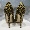 Synthetic Suede Flock Women Leaopard Pointy Toe High Heel Shoes Sexy Celebrity Party Stilettto Pumps 8cm 10cm 12cm - Image 4