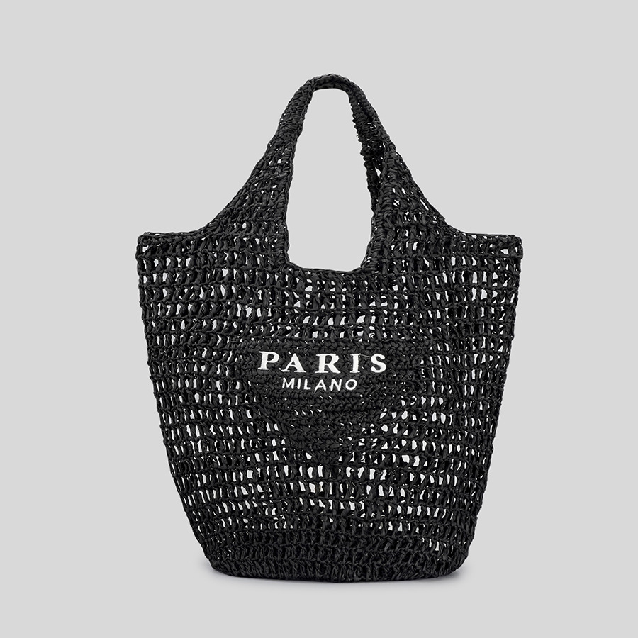 Hand-Knitted Bags Knitting Bags Retro-Popular Large-Capacity Hollow Handbag Women's Bags - Image 5