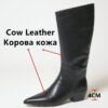 Quality Genuine Lathe Women Knee High Boots Fashion Popular Concise Autumn Winter Pointed Toe Thick Heels Shoes - Image 2