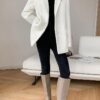 Fashion White Blazers For Women Notched Long Sleeve Patchwork Pocket Single Breasted Loose Blazer For Women - Image 2