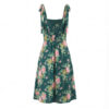 Style Floral Print Sleeveless Side Slit Tie Strap Back Strap Dress - Image 2