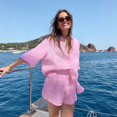 Women's Clothing Imitation Linen Blouse