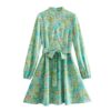New Women's Fashionable Casual Classic Printed Dress