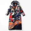 High quality new Temperament Fashion Loose parka Print Vintage X-Long women down winter coat Warm Jacket Female Overcoat - Image 3
