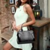Fashion Crocodile Pattern Ladies Handbag Solid Color Shoulder Bag High Quality Leather - Image 2