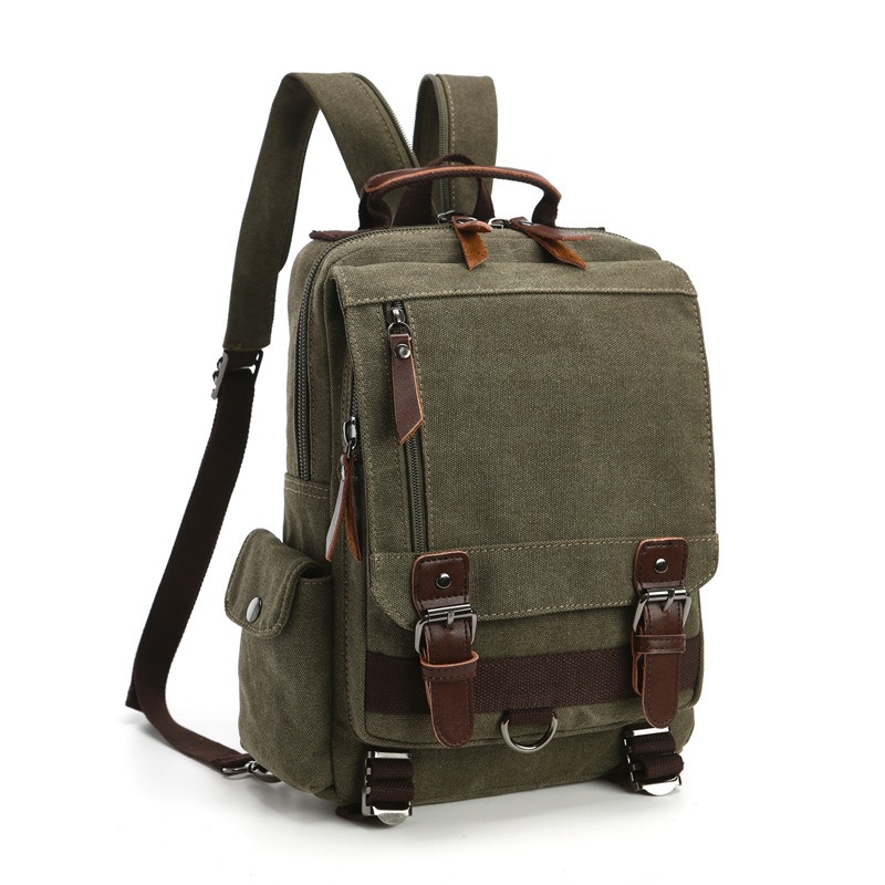 Canvas Backpack Men Travel Back Pack Multifunctional Shoulder Bag for Women Laptop Rucksack School Bags Female Daypack - Image 6