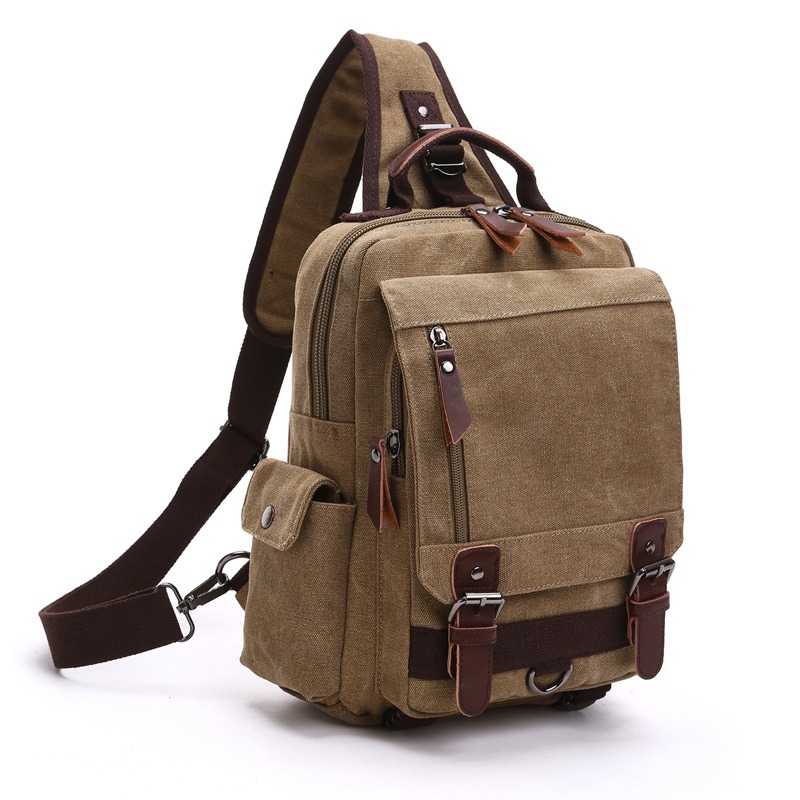 Canvas Backpack Men Travel Back Pack Multifunctional Shoulder Bag for Women Laptop Rucksack School Bags Female Daypack - Image 9
