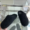 Italy Real Leather fur Slippers Women Mule Runway Flats Thick Sole Leisure,Luxury Horsehair Shoes Ladies - Image 9