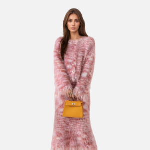 Autumn and winter new cardigan top slimming half skirt two-piece fashionable knitted suit for women