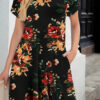 Style Printed Short Sleeve Round Neck Dress - Image 3