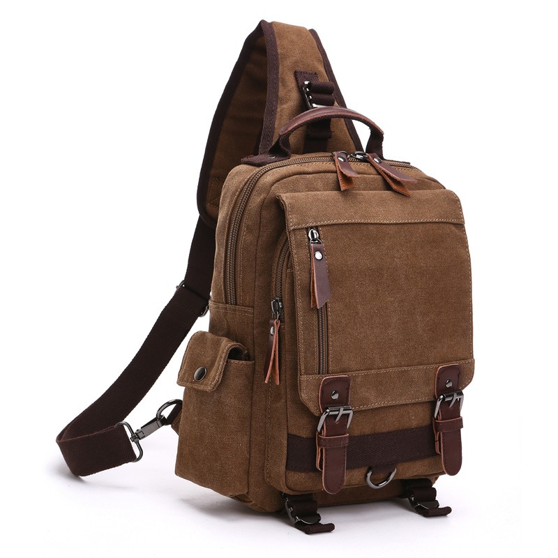 Canvas Backpack Men Travel Back Pack Multifunctional Shoulder Bag for Women Laptop Rucksack School Bags Female Daypack - Image 11