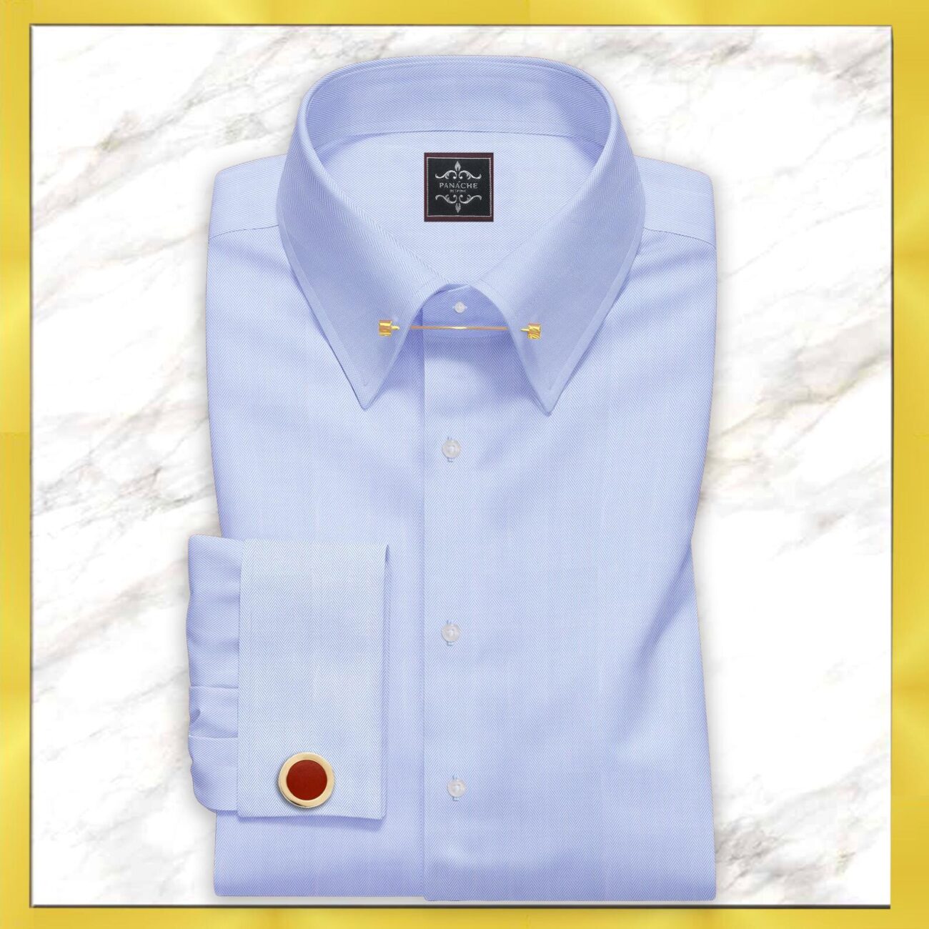 Mens Dress Shirt Light Blue
