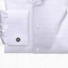 Mens Collar Bar White Dress Shirt