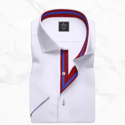 White Men’s Half Sleeve Dress Shirt