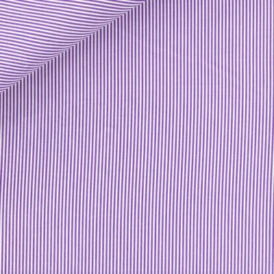 Custom Made Lavender Striped Dress Shirt
