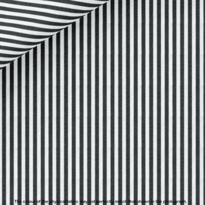 Custom Made Black Striped Dress Shirt