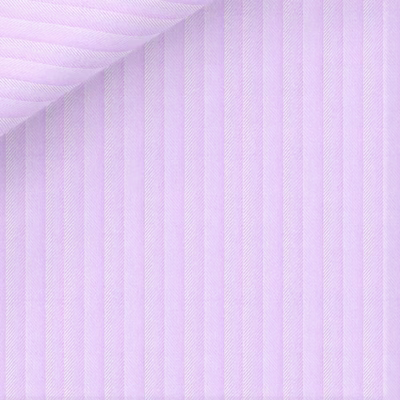 Lavender herringbone men's custom fit shirts fabric made from luxury 100% Giza cotton, showing the fine woven texture for a personalized custom-made dress shirt by Panache Bespoke.